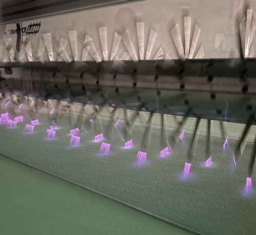 3DT's HeliDyne treats foam stock.