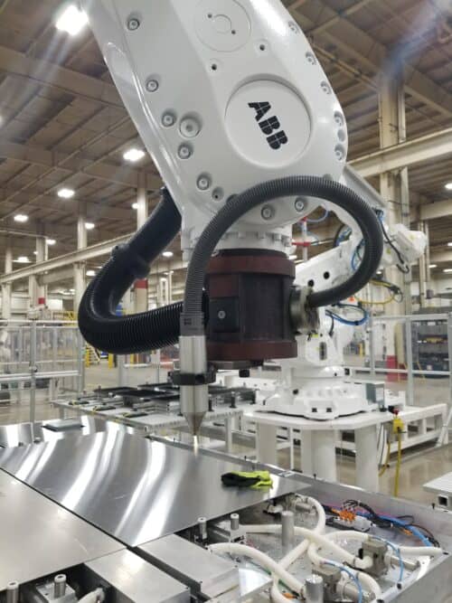 PlasmaDyne Pro 100 on robotic arm